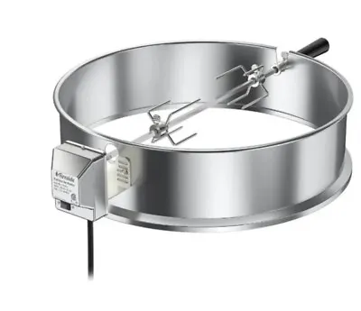 TURBRO BBQ Rotisserie Ring Kit For 22  Kettle Charcoal Grills Stainless Steel • $68.99