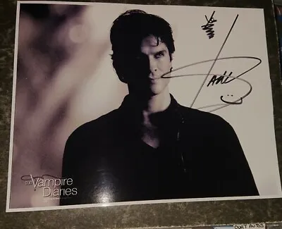 IAN SOMERHALDER - VAMPIRE DIARIES AUTOGRAPH Black And White Print • $6.85