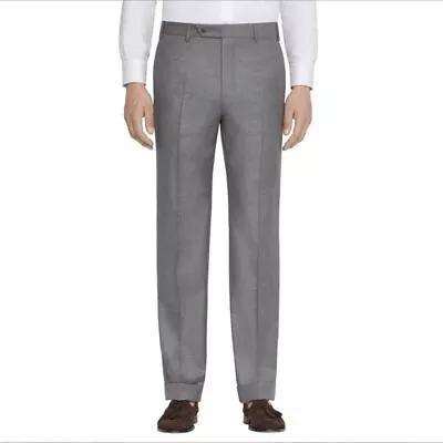 Zanella Gray Todd Flat Front Wool Dress Pants Size 38 • $40