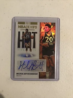 2020 NBA Hoops Michael Ray Richardson Hot Signature Auto New York Knicks #HS-MRR • $10