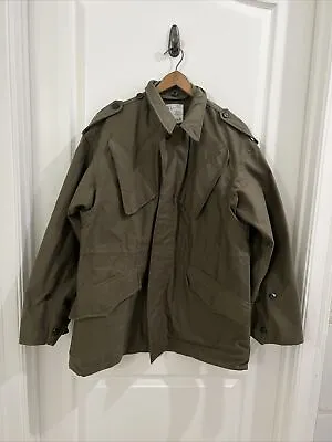 Vintage SEYNTEX KL Dutch Military Field Jacket Olive Green Heavy. Size Large?? • $27.20