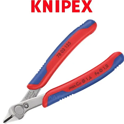 £21.45 • Buy Knipex Side Cutters Without Bevel Electronic Precision Wire Super Knips 7803125 