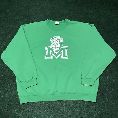 Marshall University Thundering Herd Men Crewneck Sweatshirt 3XL Jerzees College • $24.99