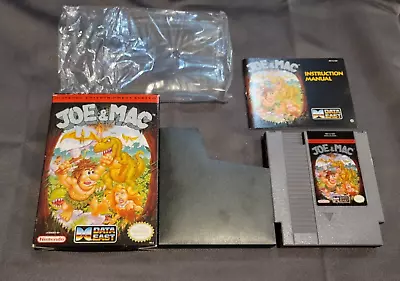 Joe & Mac For NES Nintendo Complete In Box CIB Near Mint Shape • $149.99