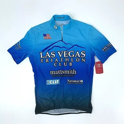 Las Vegas Triathlon Club Cycling Shirt Size M Sugoi 1/2 Zip Side Panels & Yokes • $40.75