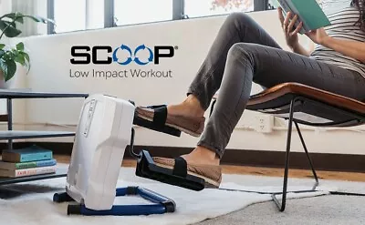 Scoop Lateral Recumbent Trainer SC100W Under Desk Treadmill White Knees Ankles • $129.99