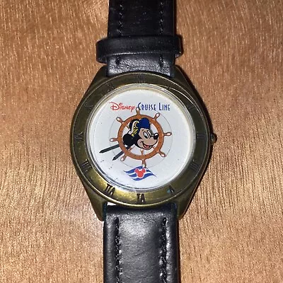 New - Disney Cruise Watch Mickey Mouse Black Discover Uncharted Magic - New Batt • $27.99