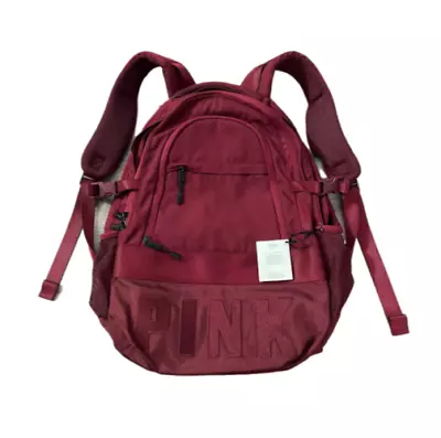 Victorias Secret PINK LOGO COLLEGIATE CAMPUS Backpack Full Size New • $44.99