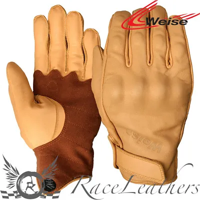 £59.95 • Buy Weise Tan Victory Motorcycle Motorbike Gloves With Hard Knuckles