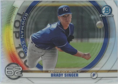 $0.99 • Buy 2020 Bowman Chrome Brady Singer Rookie Scouts Top 100 Kansas City Royals RC