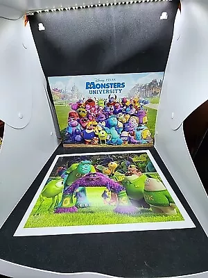 Disney Monsters University Commemorative Lithograph 4 Photo Poster Set 14x10 • $10