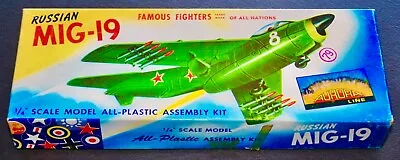 Aurora Kit No. 66a-79 Famous Fighters Russian Mig-19 Jet 1956 Model Kit • $109.99