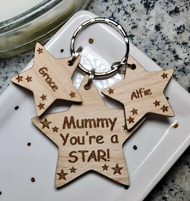 Personalised Fathers Day Gifts For Her Birthday Gift Keyring Mum Nan Mummy Nanny • £5.99
