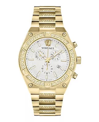 Versace Mens  Gold 46mm Bracelet Fashion Watch • $747.50