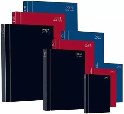 2024 A4/A5/A6 Diary Week To View Page A Day Desk Diary Hard Backed Diary • £3.29