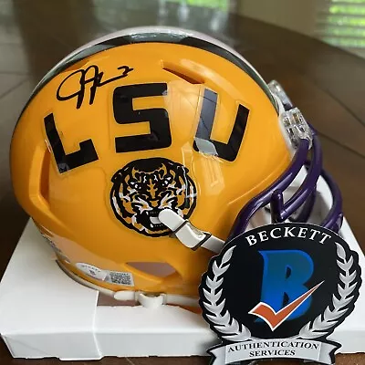 Justin Jefferson Autographed Signed Lsu Tigers Mini Helmet Beckett Vikings • $13.50