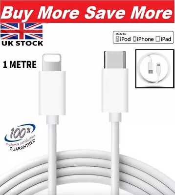 PD USB Type C To IPhone Fast Charger Cable For Apple IPhone 14 13 12 11 Pro Max • £2.15