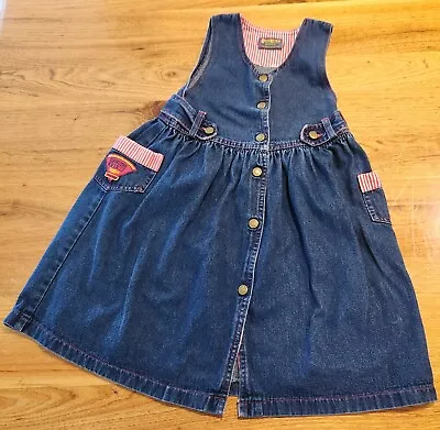 Oshkosh Denim Dress Size 6 Girls Kids Preowned • $22