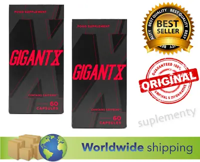 2x GIGANTX Powerful Best Male Formula Vigrax Climax Member XXL Xtrasize • $147.40