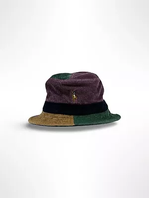 NWT Polo Ralph Lauren Men's Loft Color-block Corduroy Bucket Hat - L/XL • $64.99