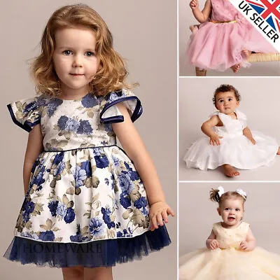 Baby Girl’s Dresses Holiday Occasions Party Bridesmaid Wedding Flower Girl UK • £27.99