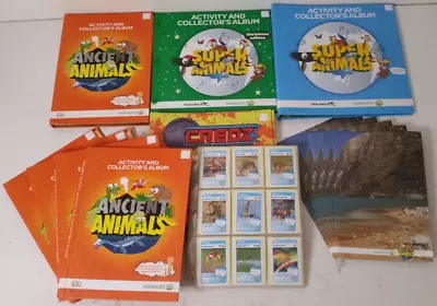 Woolworths Super & Ancient Animals Activity And Collector's Album Lot & Credz • $129.95