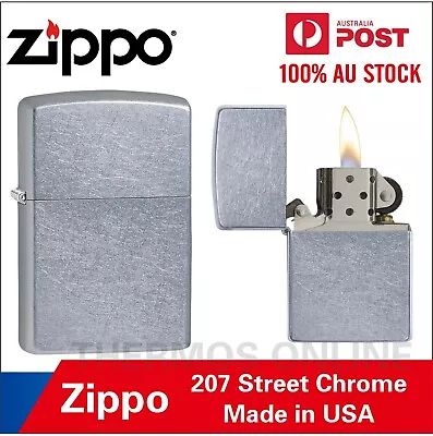 Genuine Zippo Lighter 207 Street Chrome 90210Made In USA OZ Seller Best Price! • $39.99