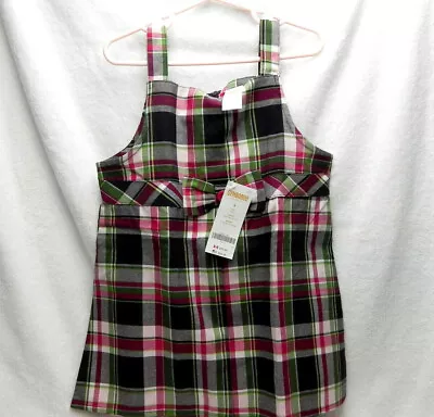 Gymboree Pups And Kisses Plaid Jumper Top Shirt Girls Size 8 NWT NEW • $29.95