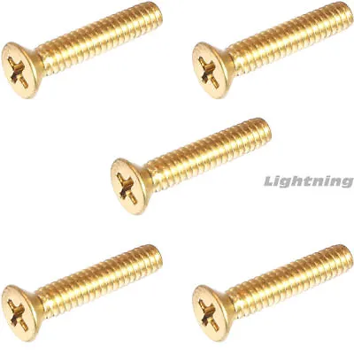 6-32 X 3/4  Solid Brass Machine Screws Flat Head Phillips Drive Quantity 50 • $11.36