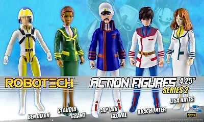 Robotech Macross Series 2 Action Figures - New MIP Toynami 4.25  • $42.99