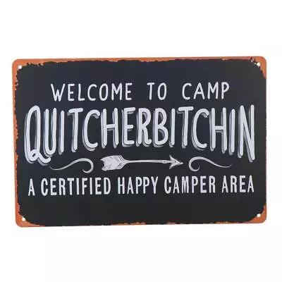 Vintage Camping Decoration Sign Rustic Outdoor Signage  RVs & Campsites • $17.44