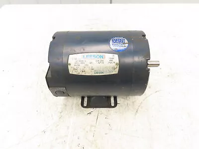 Leeson C6T34NB1A AC Motor 1/2Hp 3450 RPM 208-230-460V 3PH D56 Frame TENV • $129.99