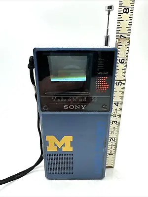 Vtg SONY Watchman FD-20A Mini Portable TV Michigan Tested Read • $48.97