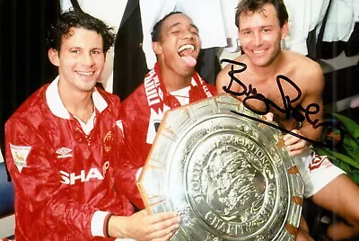Bryan Robson Hand Signed 6x4 Photo Manchester United England Autograph + COA • £9.99
