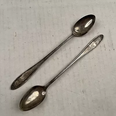 Oneida Community Par Plate Vernon Ashley Iced Tea Spoons • $9