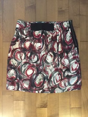 Simply Vera Wang Women's Skirt Multicolor Abstractions 962 Cylinder Print Size 4 • $9.95