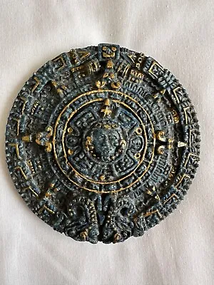Aztec/Mayan Sun Stone Calendar Mayan Mexico Plaque Wall Art 5 5/8  • $13.95