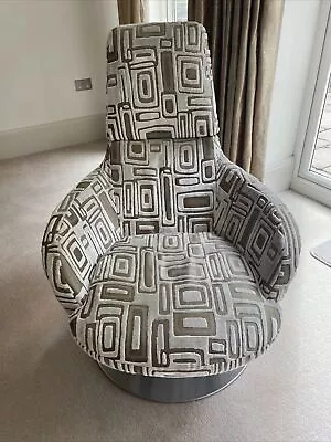 Natuzzi Italia Designer Contemporary Modern Swivel Tub Chair • £750