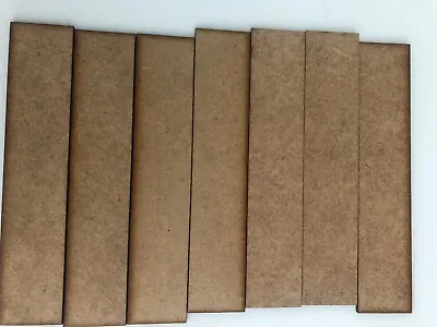 2mm MDF Laser Cut Bases 125mm X 25mm Pack Of 7 • £1