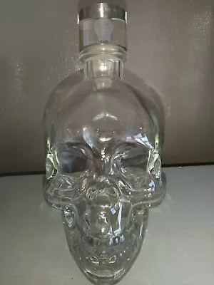 EMPTY CRYSTAL HEAD VODKA BOTTLE WITH CRYSTAL HEAD STOPPER-CANADA 750ml • $9.99