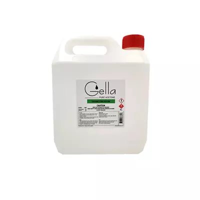 Gella 100% Pure Acetone 4L - SNS Gel Dip Nail Polish Remover • $44.99