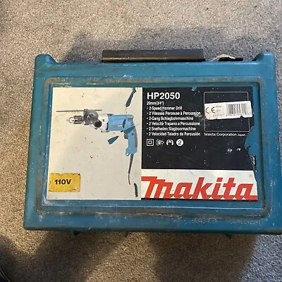 Makita HP2050 13mm 2 Speed Percussion Drill (110v) Used Working • £55