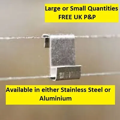 £19.95 • Buy GREENHOUSE Glass Overlap Clips  Z Lap Type - Either STAINLESS STEEL Or ALUMINIUM