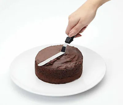 22cm Palette Knife Cake Icing Spreader Smoothing Decorating Spatula Steel Angled • £3.77