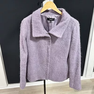 Talbots Women's Jackie Fit Lavender Purple Jacket Wool/alpaca/mohair Sz 12 • $18.74