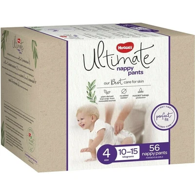 $54.99 • Buy Huggies Ultimate Jumbo Unisex Nappy Pants - Size 4