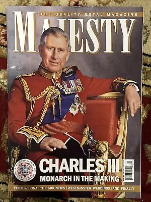 Charles Iii Majesty Magazine April 2023 Monarch In The Making • $15.99