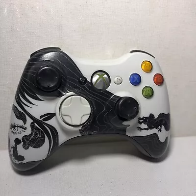 Xbox 360 Wireless Limited Edition Dragon Age Black & White Controller Tested • $34.95