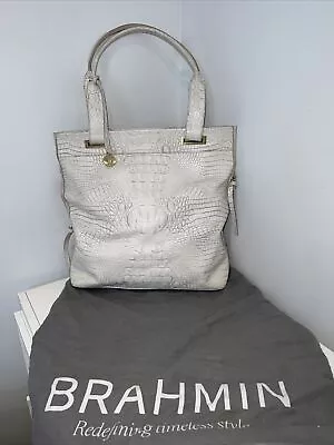 Brahmin Large Leather Tote/Shoulder/Work Bag Vintage Worn And Loved Damage • $49