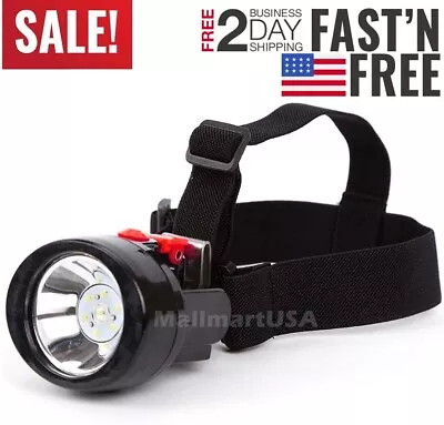 Led Headlight Miner Mining Lamp Torch Camping Fishing Bright Rechargable Light • $32.90